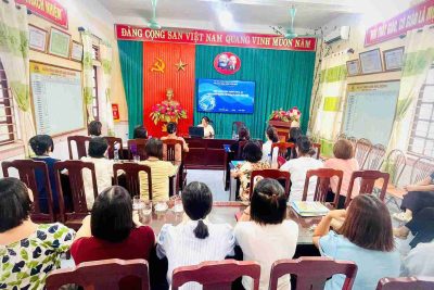 “Nâng cao năng lực ứng dụng chuyển đổi số trong giáo dục trẻ mầm non”